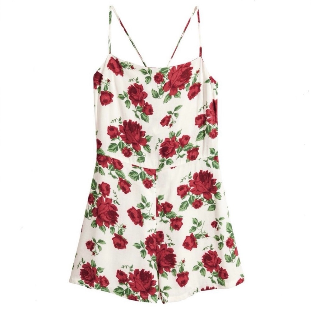 H&M Divided Floral Romper / Playsuit